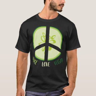 Peace Love Vegan T-Shirt