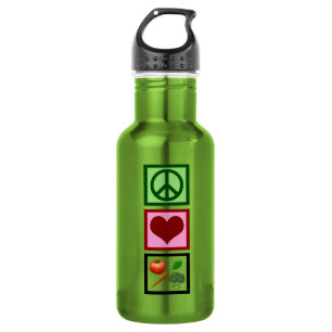 Peace Love Vegetarian 532 Ml Water Bottle