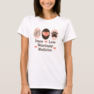 Peace Love Veterinary Medicine T-shirt