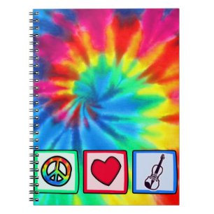 Peace, Love, Violins Notebook
