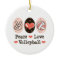 Peace Love Volleyball Ornament