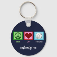 Peace Love Volleyball Player Cute Custom