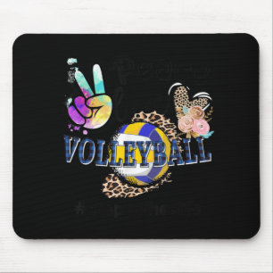 Peace Love Volleyball Stepmother Life Mum Grandma  Mouse Mat
