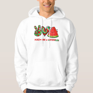 Peace Love Watermelon peace love watermelon day me Hoodie