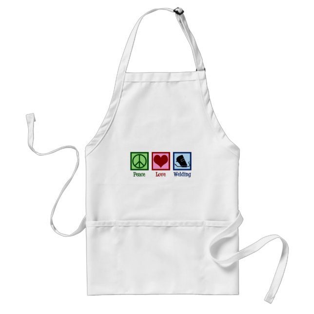 Peace Love Welding Standard Apron (Front)