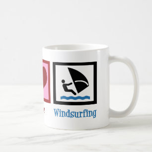 Peace Love Windsurfing Coffee Mug
