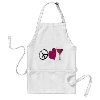 Peace Love & Wine Apron