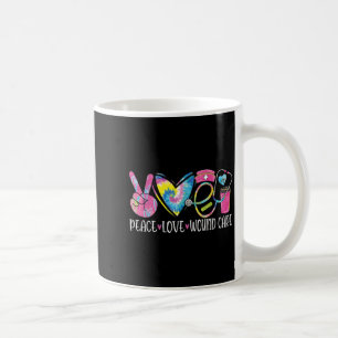 Peace Love Wound Care Nurse Nursing Heart Stethosc Coffee Mug