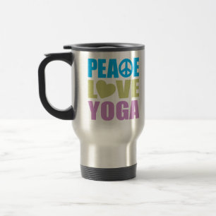 Peace Love Yoga Travel Mug