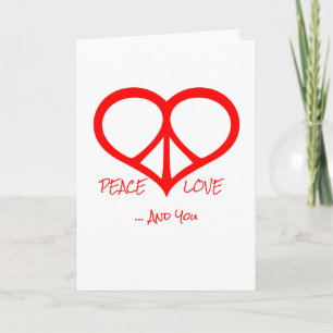 Peace Love & You Valentine’s Day Card