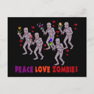 Peace Love Zombies Postcard