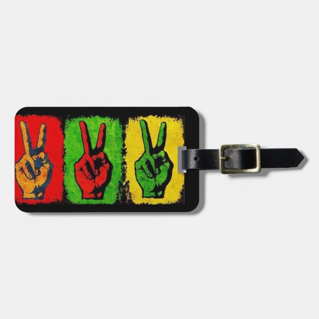 Peace Luggage Tag (Front Horizontal)
