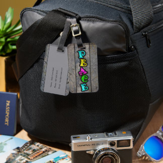 Peace Luggage Tag