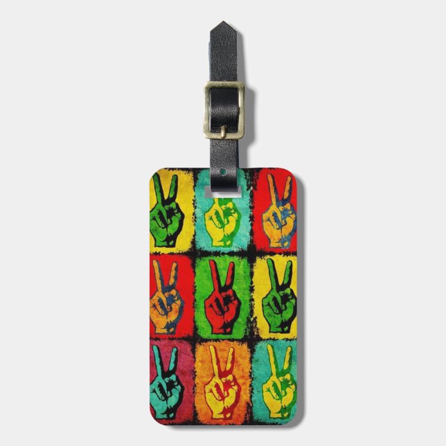 Peace Luggage Tag (Front Vertical)