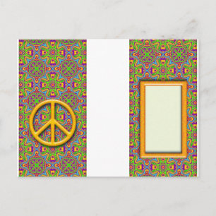Peace Luggage Tag Postcard