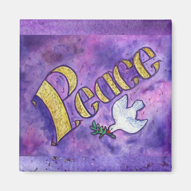 Peace Magnet (Square) (Front)