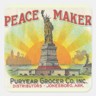 Peace Maker Square Sticker