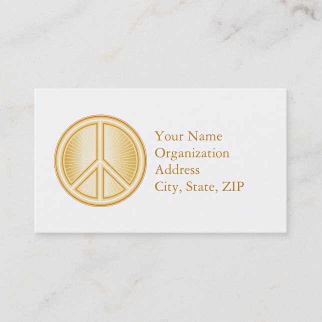 Peace Mandala Business Card (Front)