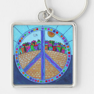 Peace Mandala Keychain