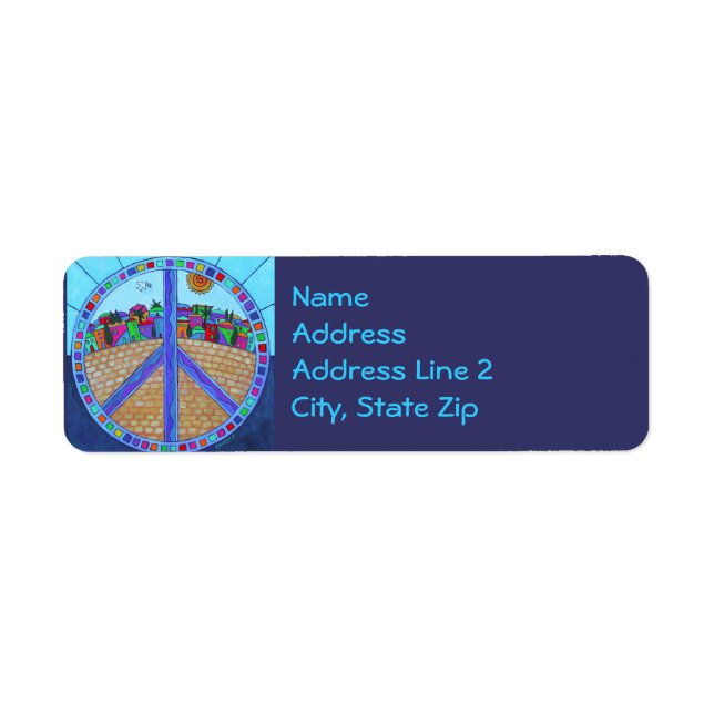 Peace Mandala Return Address Label (Front)
