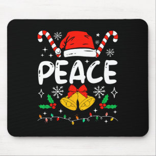 Peace Matching I Come In Peace Couples Santa Hat C Mouse Mat