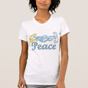 Peace Mermaid Holiday Dreams T-Shirt