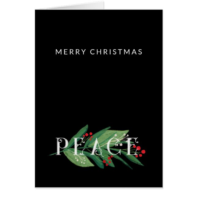 PEACE, Merry Christmas Photo  (Front)