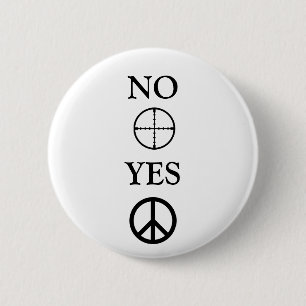 Peace Message 6 Cm Round Badge