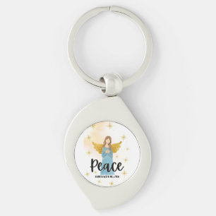 PEACE METAL KEYCHAIN