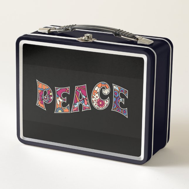 Peace Metal Lunch Box (Front)