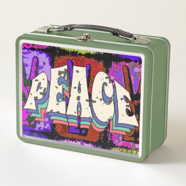 Peace Metal Lunch Box (Front)