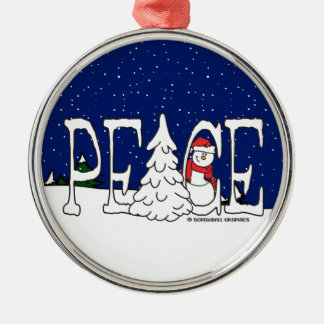 Peace Metal Tree Decoration