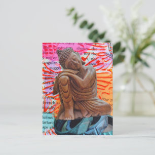 Peace Mixed Media Collage Postcard