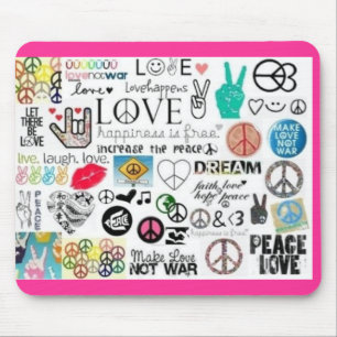 peace mouse mat