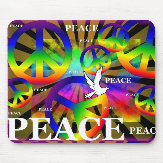 Peace Mouse Mat (Front)