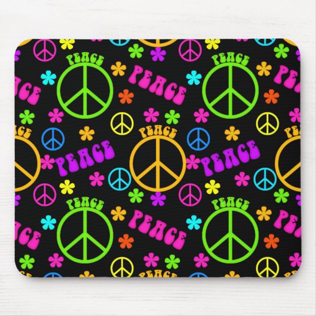 Peace Mouse Mat (Front)