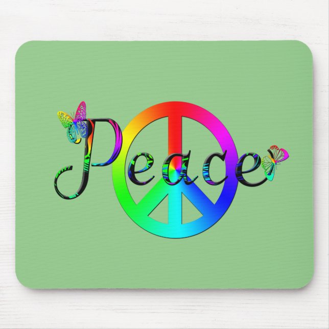 Peace Mouse Mat (Front)