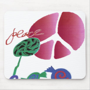 peace mouse mat