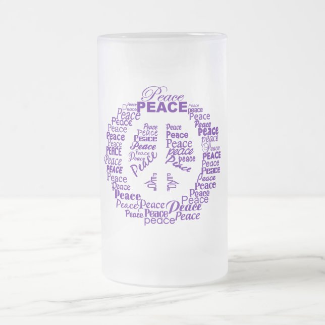 Peace mug - choose style & colour (Center)