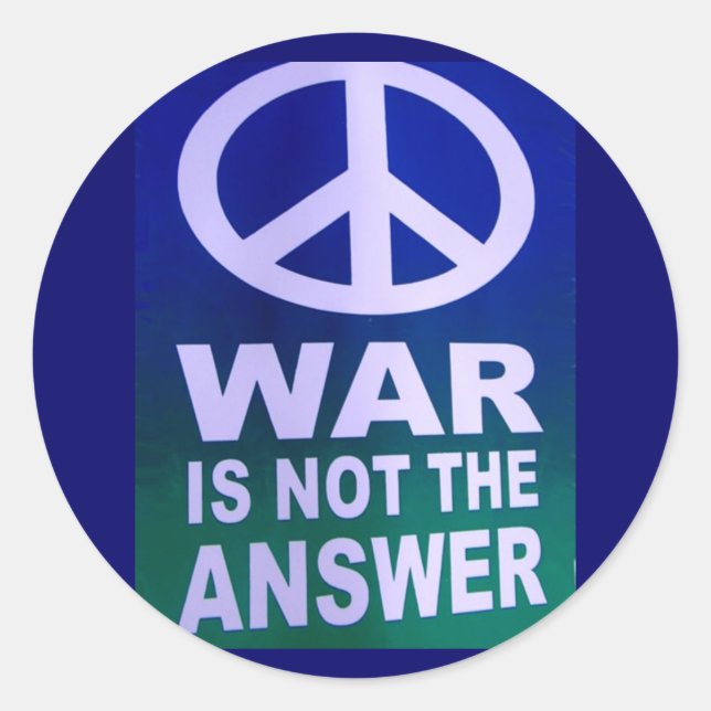 Peace not War_ Sticker (Front)