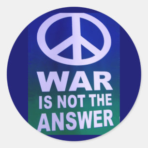 Peace not War_ Sticker