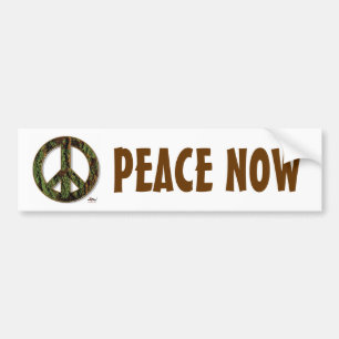 Peace Now Bumper Sticker