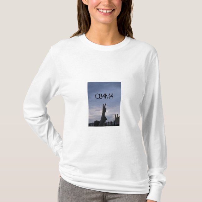 PeACE, OBAMA - Customised T-Shirt (Front)