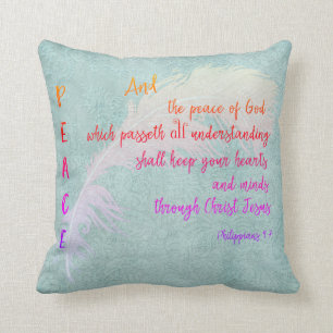 Peace of God Bible Verse Cushion