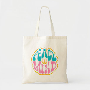 peace of mind design tote bag