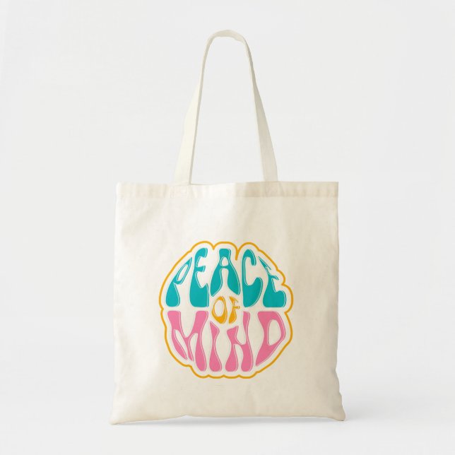 peace of mind design  tote bag (Front)