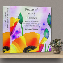 Peace of Mind End of Life Planner Estate Planning