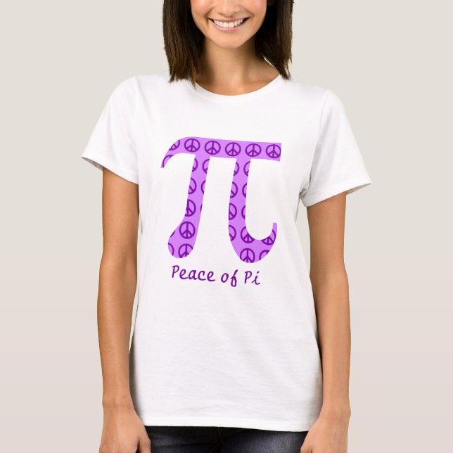 Peace of Pi Purple Tees (Front)