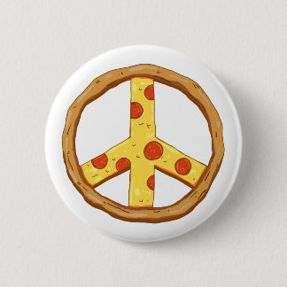 Peace of Pizza 6 Cm Round Badge