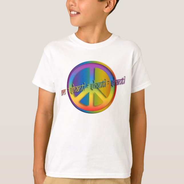 Peace Om Shanti T-Shirt (Front)